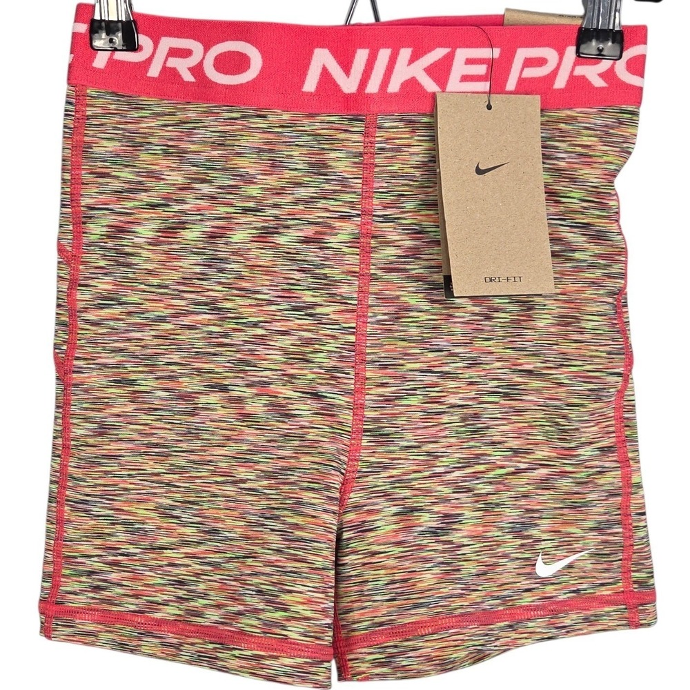 Nike Pro Shorts Women XS Pink 3" High Rise Dri-Fit Training Running Gym Yoga NWT